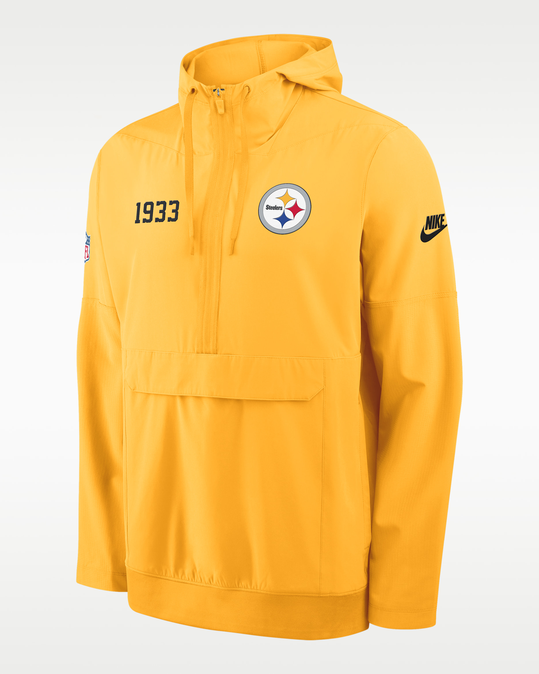 Pittsburgh Steelers Alt Option Route Anorak Men's Nike NFL 1/2-Zip